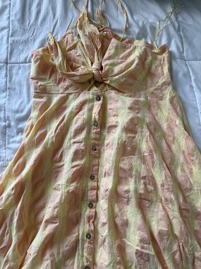 Free People - Via Gingham Cotton Seersucker Sundress